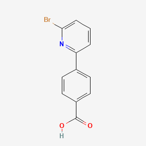 molecular formula C12H8BrNO2 B1286851 4-(6-Bromopyridin-2-yl)benzoic acid CAS No. 928658-23-5