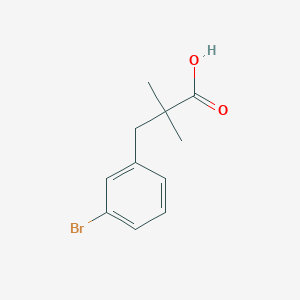 molecular formula C11H13BrO2 B1286853 3-(3-Bromophenyl)-2,2-dimethylpropanoic acid CAS No. 926625-06-1