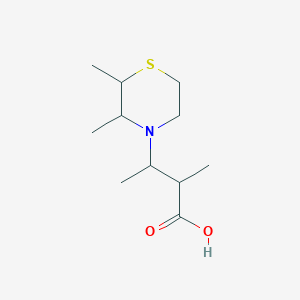 3-(2,3-Dimethylthiomorpholin-4-yl)-2-methylbutanoic acid