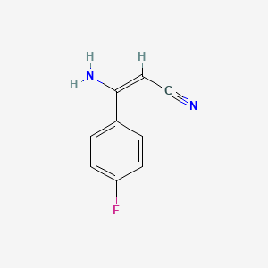 (E)-3-Amino-3-(4-fluorophenyl)acrylonitrile