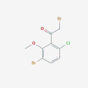 3-Bromo-6-chloro-2-methoxyphenacyl bromide