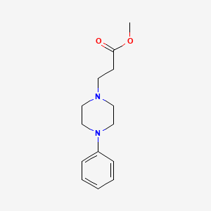 molecular formula C14H20N2O2 B12868606 Methyl 3-(4-phenylpiperazin-1-yl)propanoate 