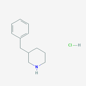 molecular formula C12H18ClN B1286861 3-Benzylpiperidine hydrochloride CAS No. 193204-22-7