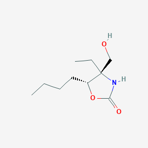 (4R,5R)-5-Butyl-4-ethyl-4-(hydroxymethyl)oxazolidin-2-one