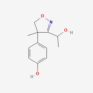 4-(3-(1-Hydroxyethyl)-4-methyl-4,5-dihydroisoxazol-4-yl)phenol