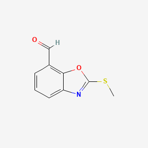 2-(Methylthio)benzo[d]oxazole-7-carboxaldehyde