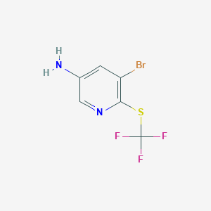 5-Bromo-6-((trifluoromethyl)thio)pyridin-3-amine