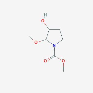 Methyl 3-hydroxy-2-methoxypyrrolidine-1-carboxylate