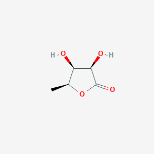 molecular formula C5H8O4 B12868723 (3R,4S,5S)-3,4-dihydroxy-5-methyloxolan-2-one 