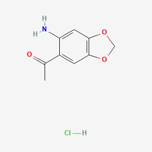 1-(6-Aminobenzo[d][1,3]dioxol-5-yl)ethanone hydrochloride