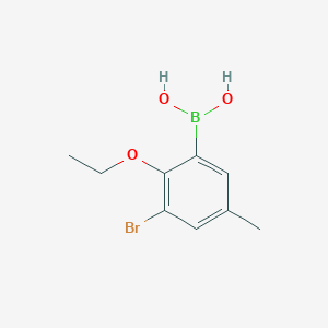 molecular formula C9H12BBrO3 B1286885 3-Bromo-2-ethoxy-5-methylphenylboronic acid CAS No. 870718-00-6
