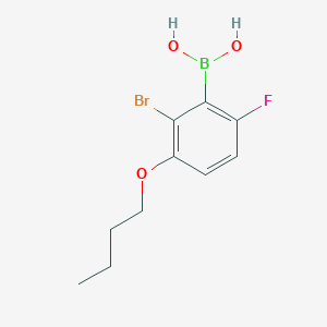 molecular formula C10H13BBrFO3 B1286888 2-Bromo-3-butoxy-6-fluorophenylboronic acid CAS No. 1072951-95-1