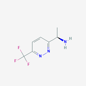 (1R)-1-[6-(Trifluoromethyl)pyridazin-3-yl]ethanamine