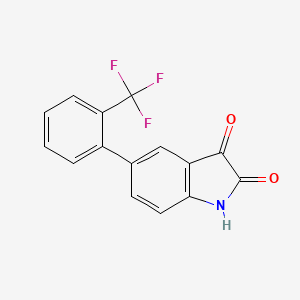 5-[2-(Trifluoromethyl)phenyl]-1H-indole-2,3-dione