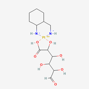 Platinum, (2-aminocyclohexanemethanamine-N,N')[D-glucuronato(2-)-O5,O6]-