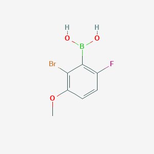 molecular formula C7H7BBrFO3 B1286892 2-Bromo-6-fluoro-3-methoxyphenylboronic acid CAS No. 957062-89-4