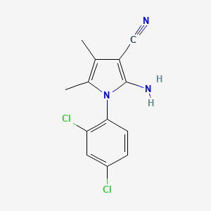 2-Amino-1-(2,4-dichlorophenyl)-4,5-dimethyl-1H-pyrrole-3-carbonitrile