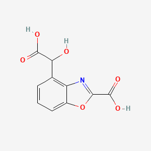 4-(Carboxy(hydroxy)methyl)benzo[d]oxazole-2-carboxylic acid