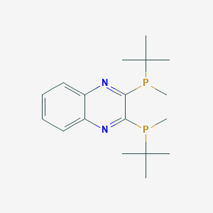 molecular formula C18H28N2P2 B1286896 2,3-Bis(tert-butylmethylphosphino)quinoxaline CAS No. 866081-62-1