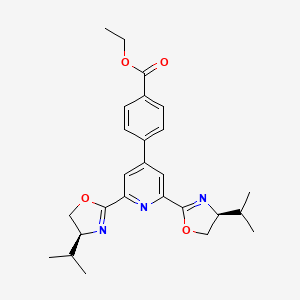 Ethyl 4-(2,6-bis((S)-4-isopropyl-4,5-dihydrooxazol-2-yl)pyridin-4-yl)benzoate