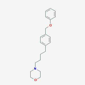 molecular formula C21H27NO2 B012869 4-[4-[4-(Phenoxymethyl)phenyl]butyl]morpholine CAS No. 19733-87-0