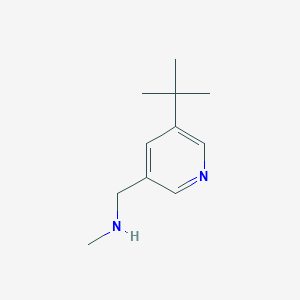 1-(5-(tert-Butyl)pyridin-3-yl)-N-methylmethanamine