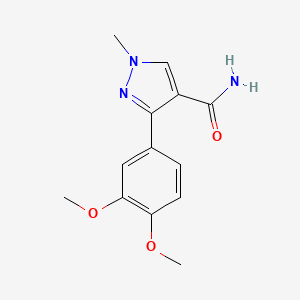 3-(3,4-Dimethoxyphenyl)-1-methyl-1H-pyrazole-4-carboxamide