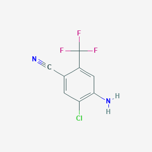 4-Amino-5-chloro-2-(trifluoromethyl)benzonitrile