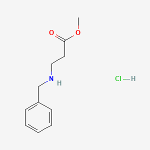 molecular formula C11H16ClNO2 B1286916 Methyl 3-(benzylamino)propanoate hydrochloride CAS No. 25027-59-2