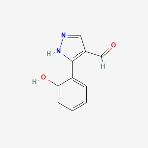 3-(6-Oxocyclohexa-2,4-dien-1-ylidene)-2,3-dihydro-1H-pyrazole-4-carbaldehyde