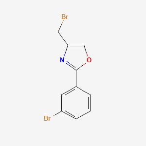 4-(Bromomethyl)-2-(3-bromophenyl)oxazole