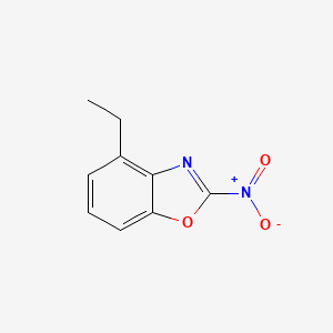 molecular formula C9H8N2O3 B12869347 4-Ethyl-2-nitrobenzo[d]oxazole 