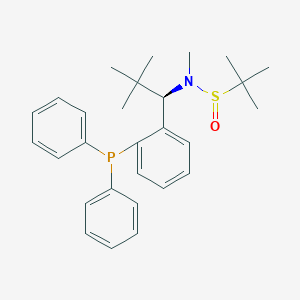 (R)-N-((R)-1-(2-(Diphenylphosphanyl) phnyl)-2,2-dimethylpropyl)-N,2-dimethylpropane-2-sulfinamide