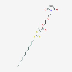 2-(2-(2,5-Dioxo-2,5-dihydro-1H-pyrrol-1-yl)ethoxy)ethyl 2-(((dodecylthio)carbonothioyl)thio)-2-methylpropanoate