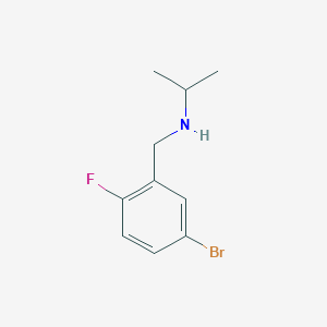 molecular formula C10H13BrFN B1286938 1-Bromo-4-fluoro-3-(isopropylaminomethyl)benzene CAS No. 1016741-73-3