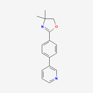 4,4-Dimethyl-2-(4-(pyridin-3-yl)phenyl)-4,5-dihydrooxazole