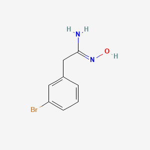 molecular formula C8H9BrN2O B1286946 2-(3-bromophenyl)-N'-hydroxyethanimidamide CAS No. 1016493-39-2