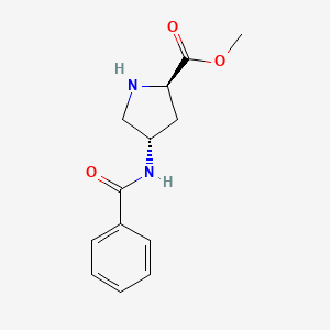 rel-(2R,4S)-Methyl 4-benzamidopyrrolidine-2-carboxylate