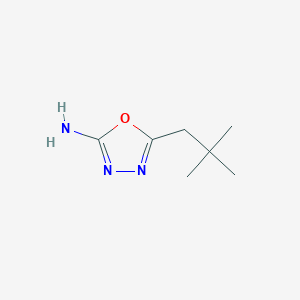molecular formula C7H13N3O B1286956 5-(2,2-二甲基丙基)-1,3,4-恶二唑-2-胺 CAS No. 1016513-12-4