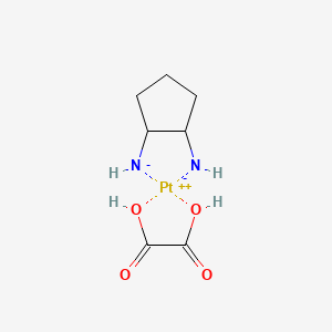 Platinum, (1,2-cyclopentanediamine-N,N')[ethanedioato(2-)-O,O']-(1S-trans)