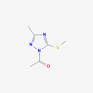 1-(3-Methyl-5-(methylthio)-1H-1,2,4-triazol-1-yl)ethanone