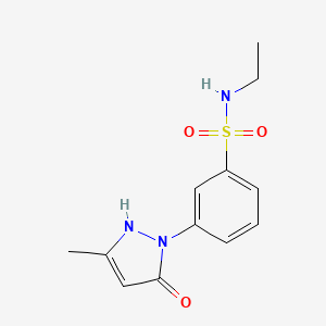 N-Ethyl-3-(3-methyl-5-oxo-2,5-dihydro-1H-pyrazol-1-yl)benzenesulfonamide