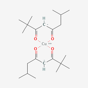 Copper, bis(2,2,7-trimethyl-3,5-octanedionato-O,O')-