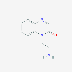 molecular formula C10H11N3O B1286960 1-(2-aminoethyl)quinoxalin-2(1H)-one 