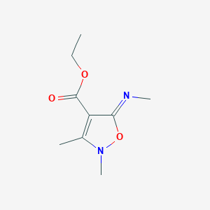 Ethyl 2,3-dimethyl-5-(methylimino)-2,5-dihydroisoxazole-4-carboxylate