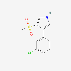 3-(3-Chlorophenyl)-4-(methanesulfonyl)-1H-pyrrole