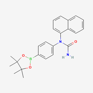 1-(Naphthalen-1-yl)-1-(4-(4,4,5,5-tetramethyl-1,3,2-dioxaborolan-2-yl)phenyl)urea