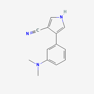 4-[3-(Dimethylamino)phenyl]-1H-pyrrole-3-carbonitrile