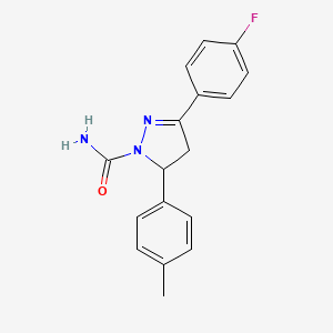 3-(4-Fluorophenyl)-5-P-tolyl-4,5-dihydro-1H-pyrazole-1-carboxamide