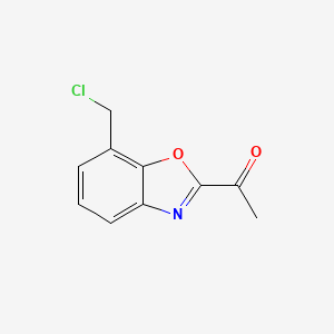 1-(7-(Chloromethyl)benzo[d]oxazol-2-yl)ethanone